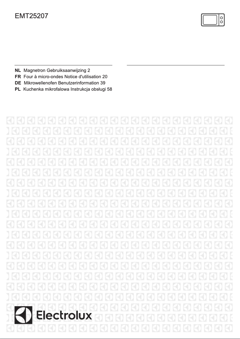 First page image of the manual for EMT25207OB