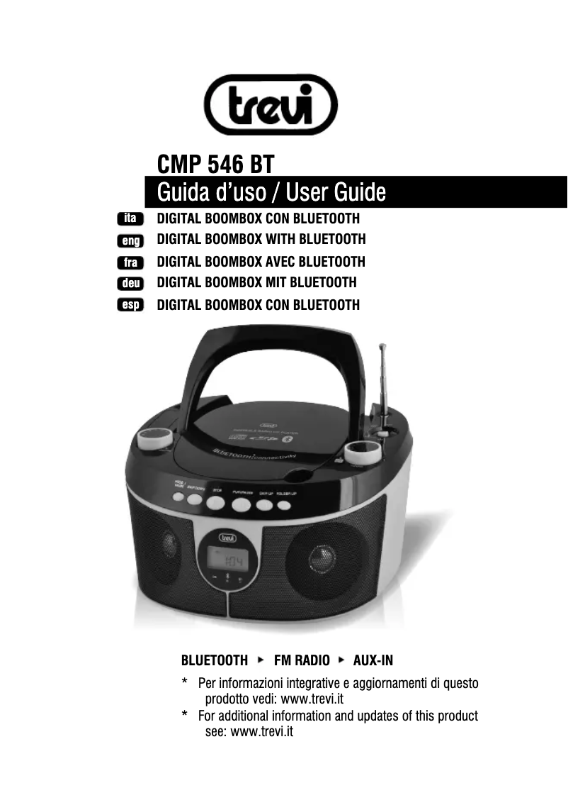 First page image of the manual for CMP 546 BT