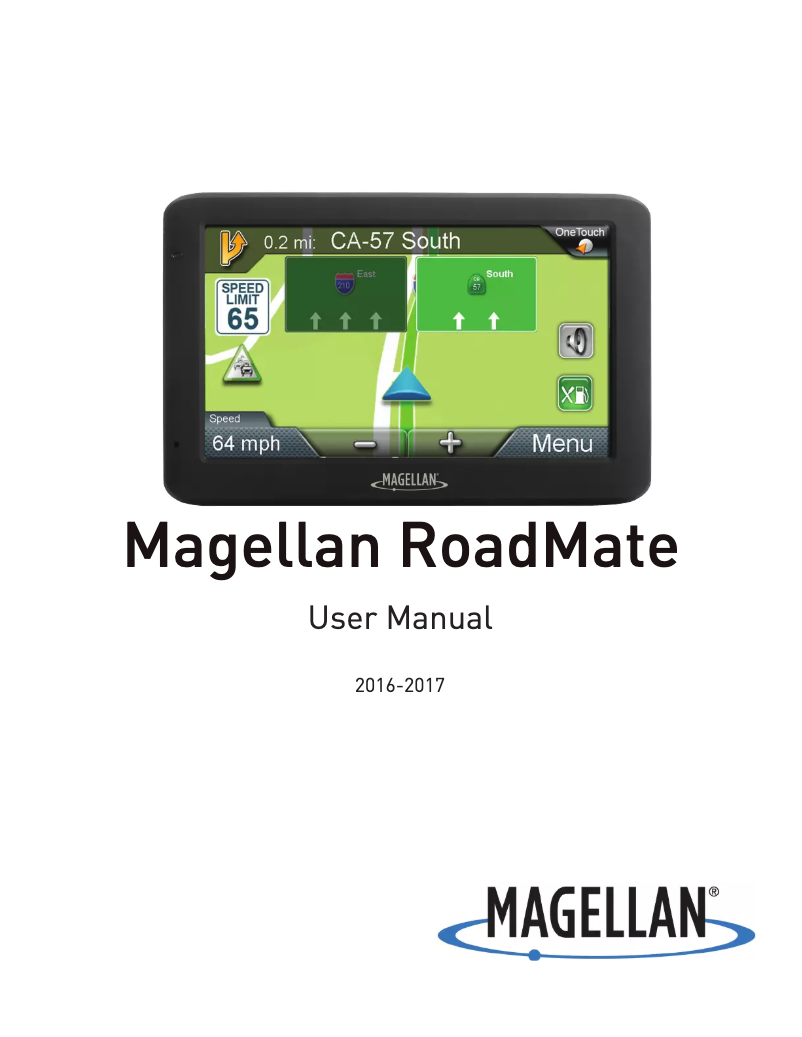 First page image of the manual for RoadMate 9620-LM