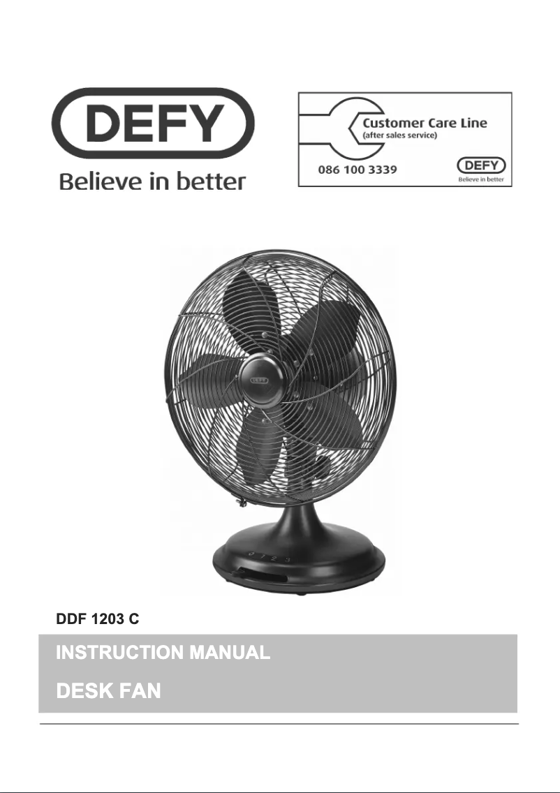 First page image of the manual for DF4100W