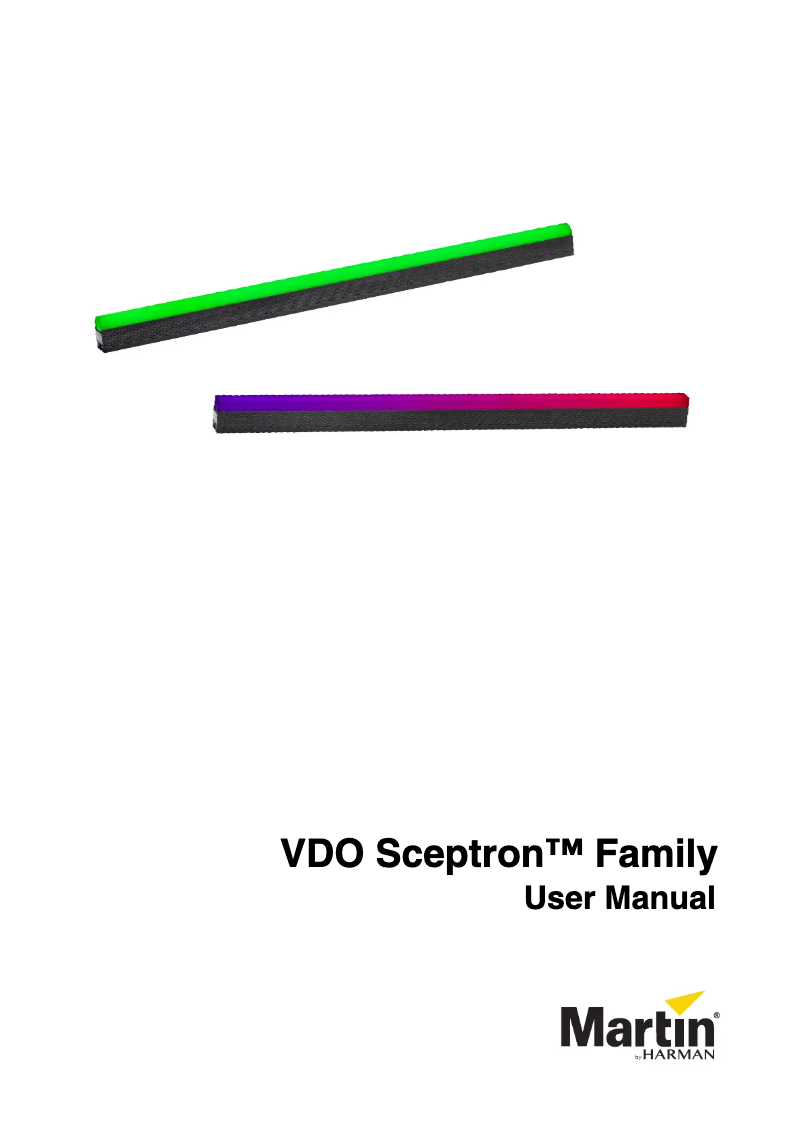 First page image of the manual for VDO Sceptron 10