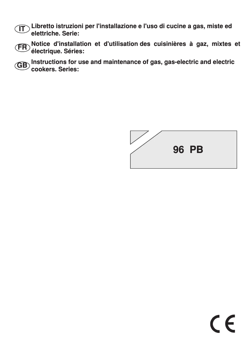 First page image of the manual for BI951EA/L