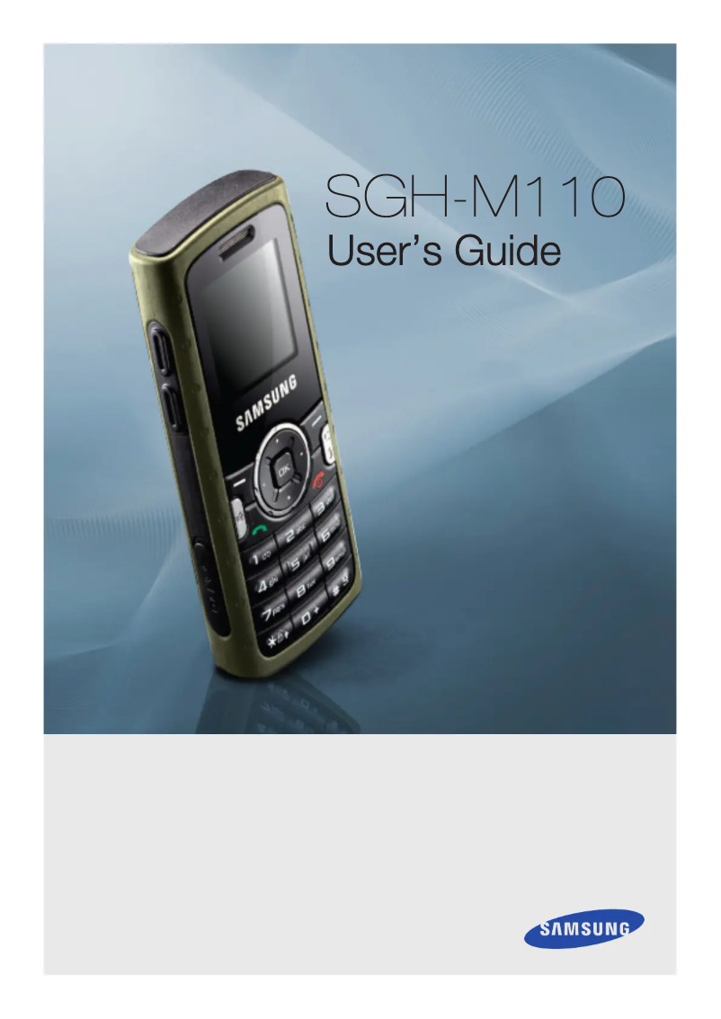 First page image of the manual for SGH-M110