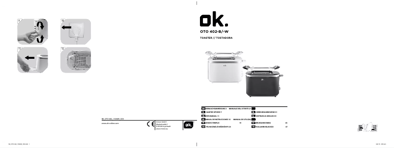 First page image of the manual for OTO 402-W