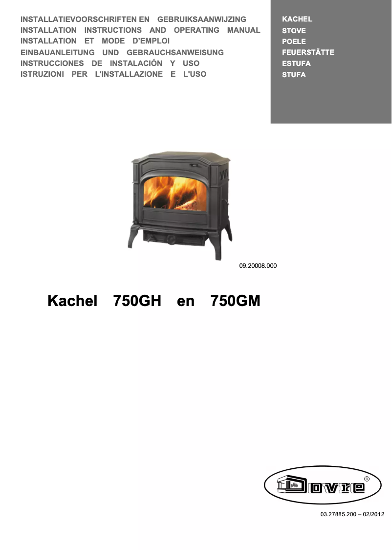 Page 1 of the manual User Manual Dovre 750GH