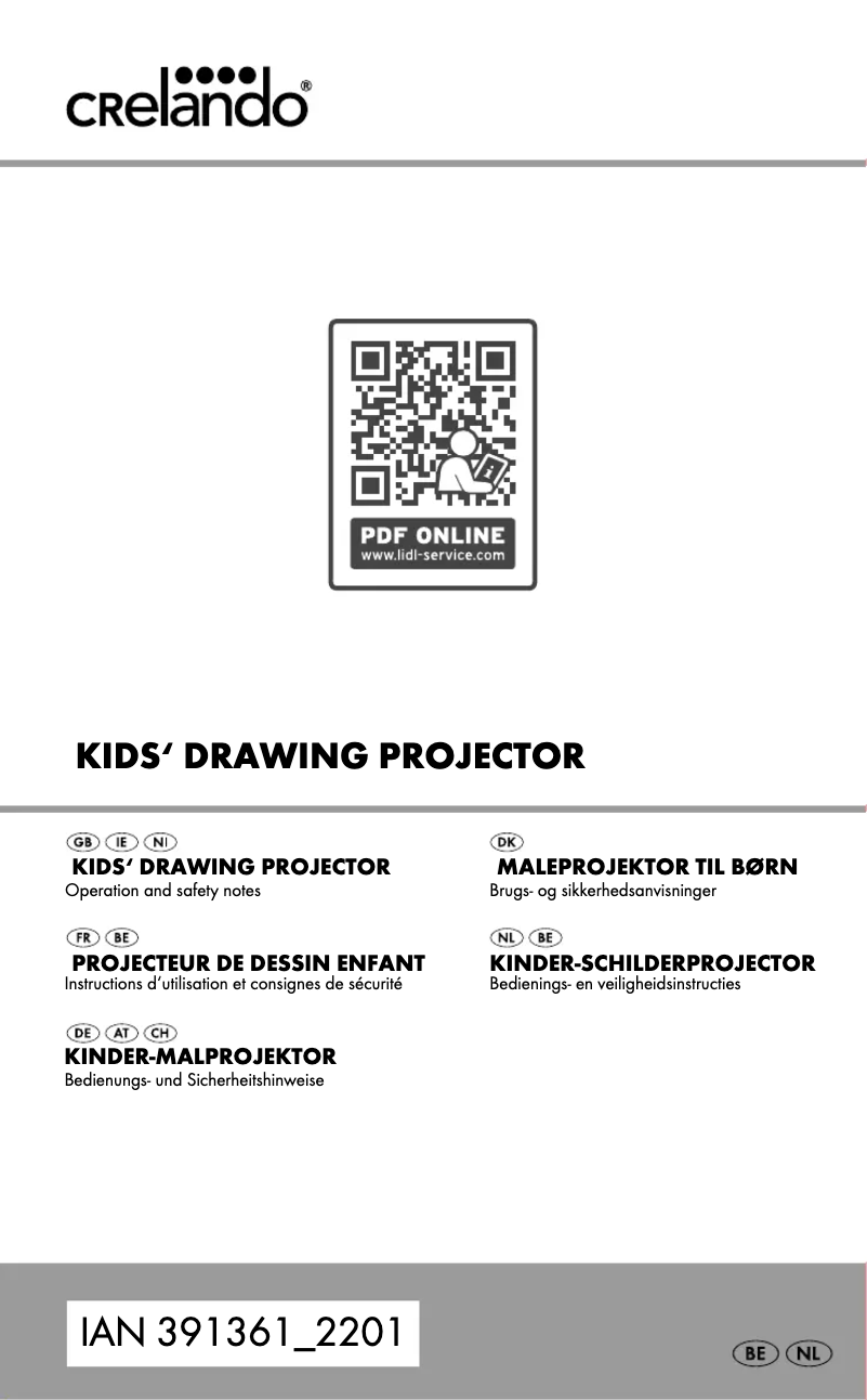 Page 1 of the manual User Manual Crelando HG09476