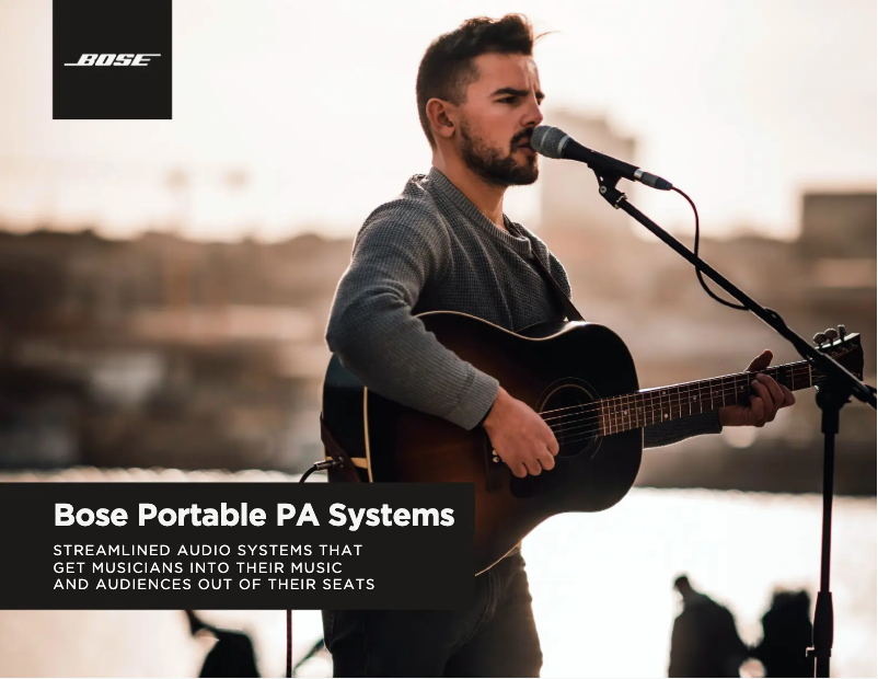 Page 1 of the manual Brochure Bose L1 Pro8