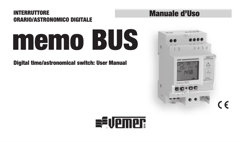 First page image of the manual for memo BUS