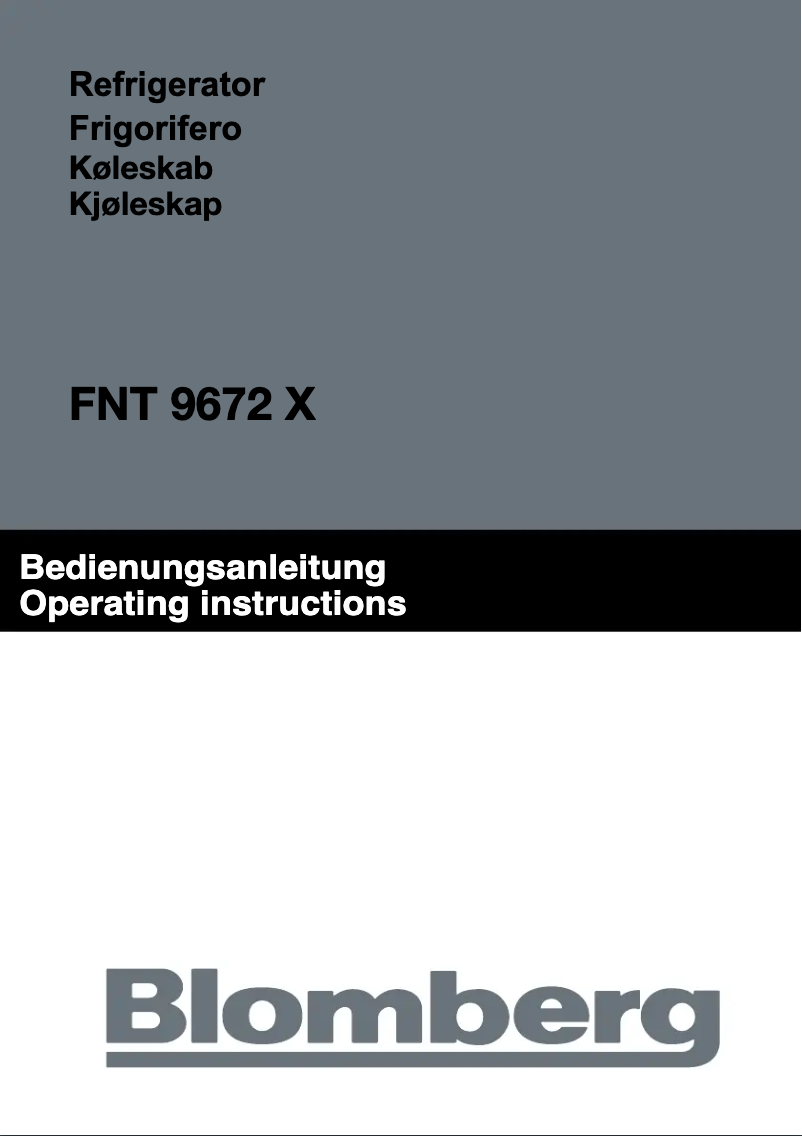First page image of the manual for FNT 9672 X