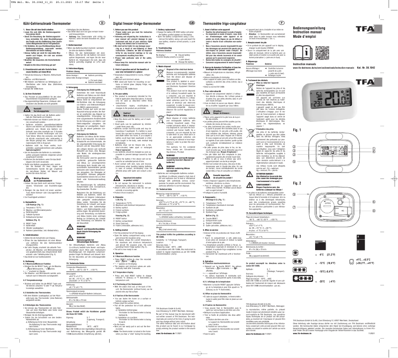 First page image of the manual for 30.1042