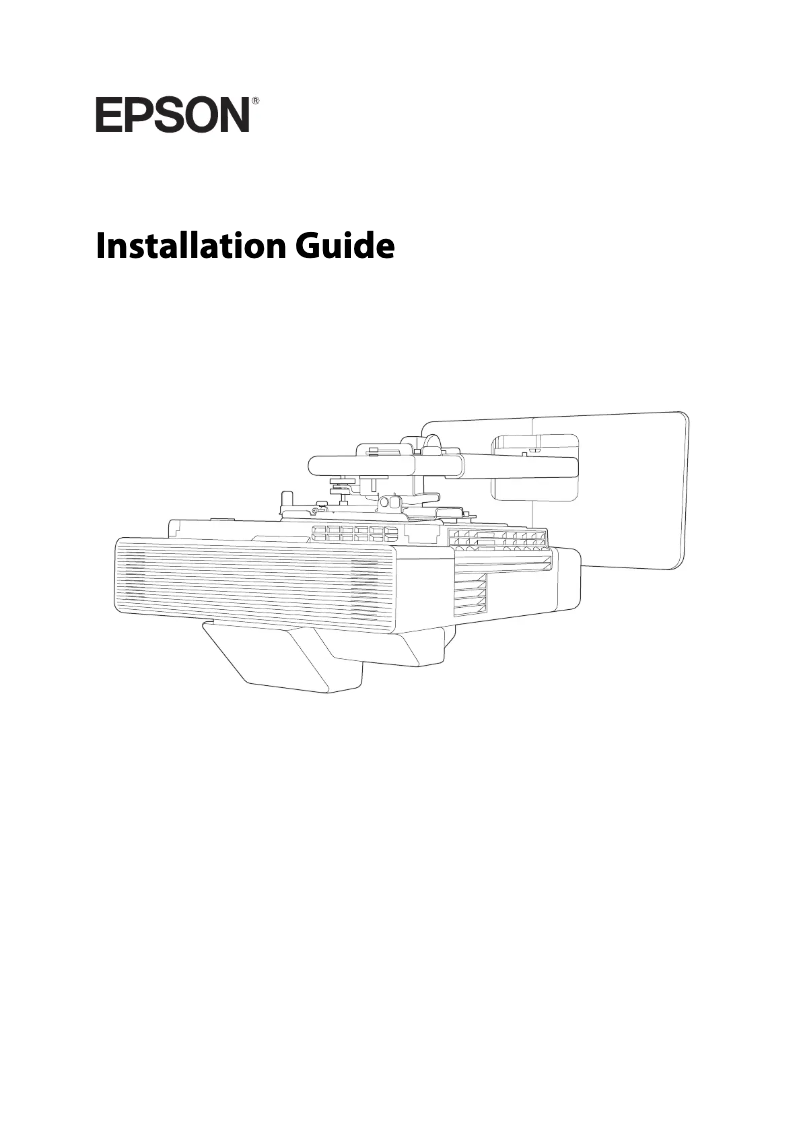 Image de la première page du manuel de l'appareil PowerLite 805F