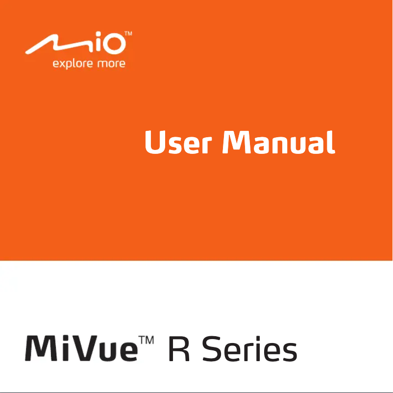 First page image of the manual for MiVue R30