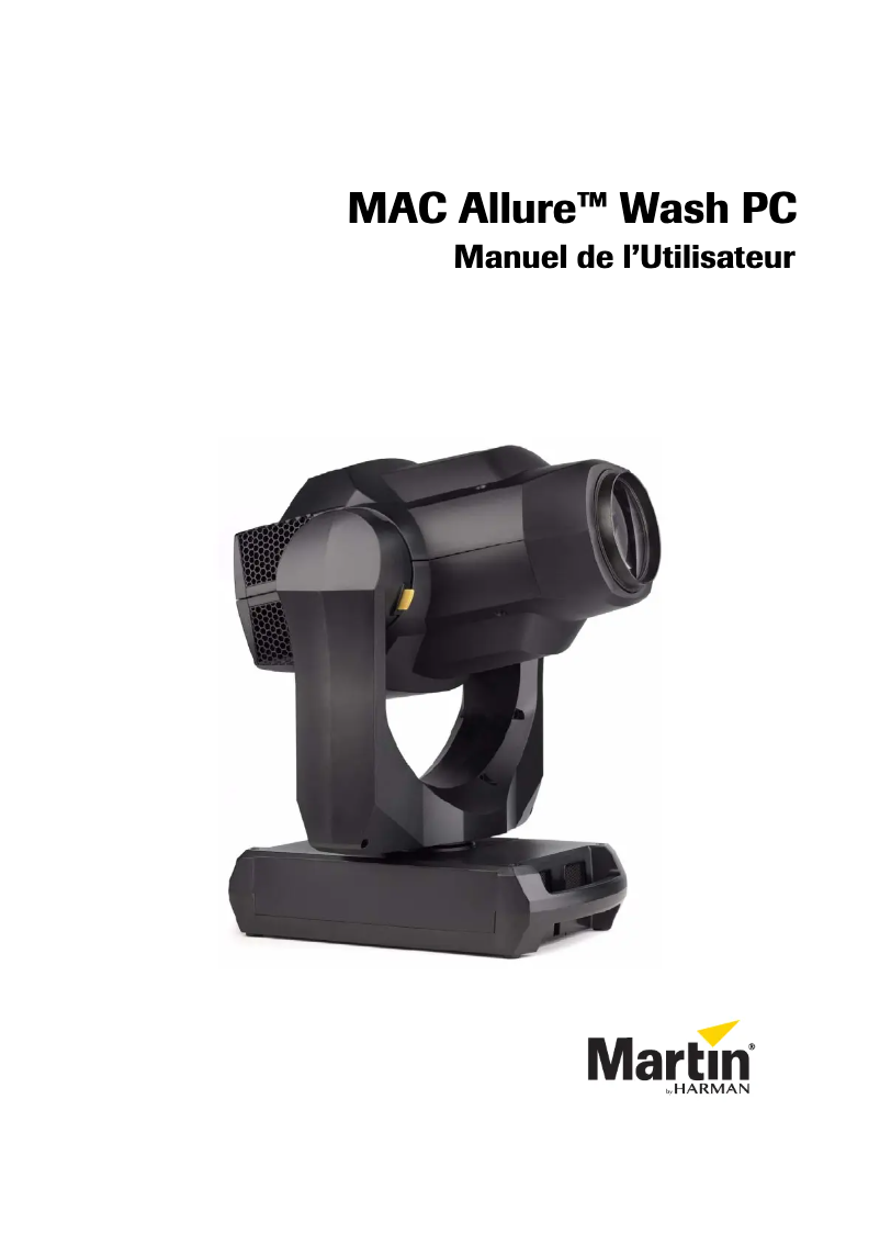 First page image of the manual for MAC Allure Wash PC
