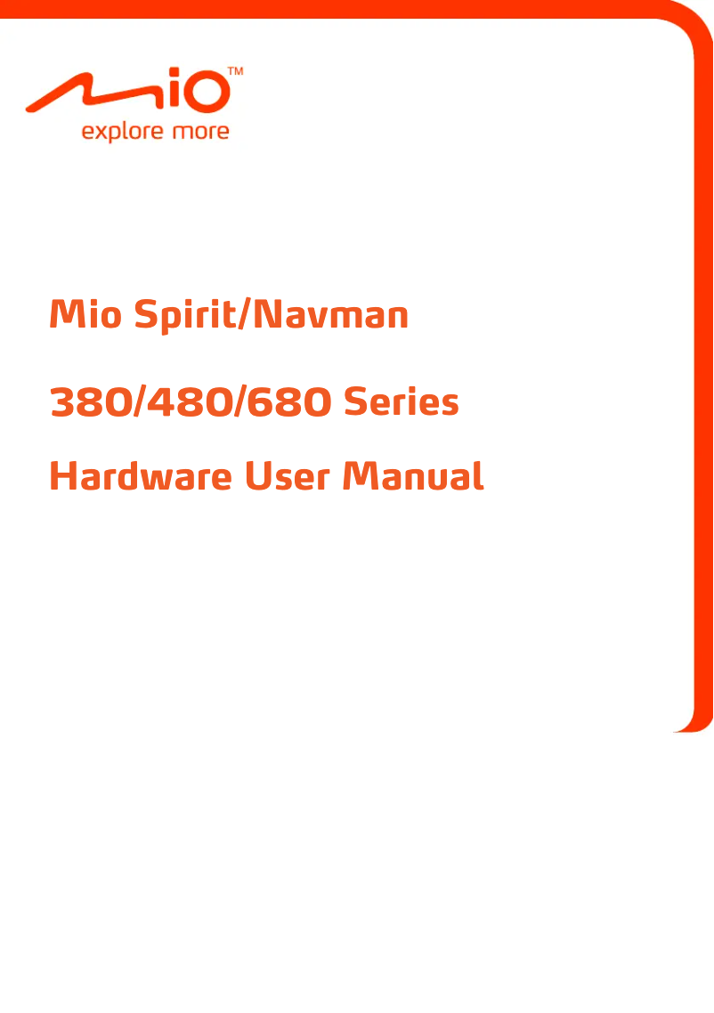 First page image of the manual for Spirit 485 TMC