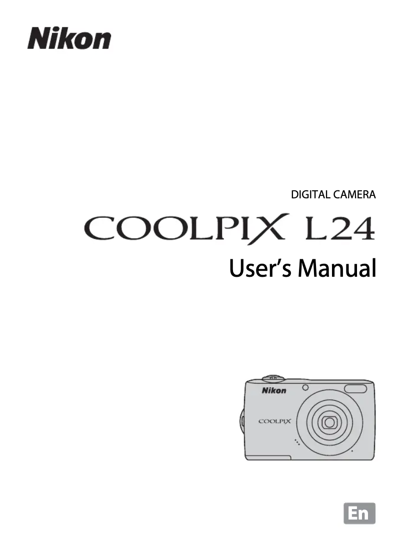 First page image of the manual for Coolpix  L24