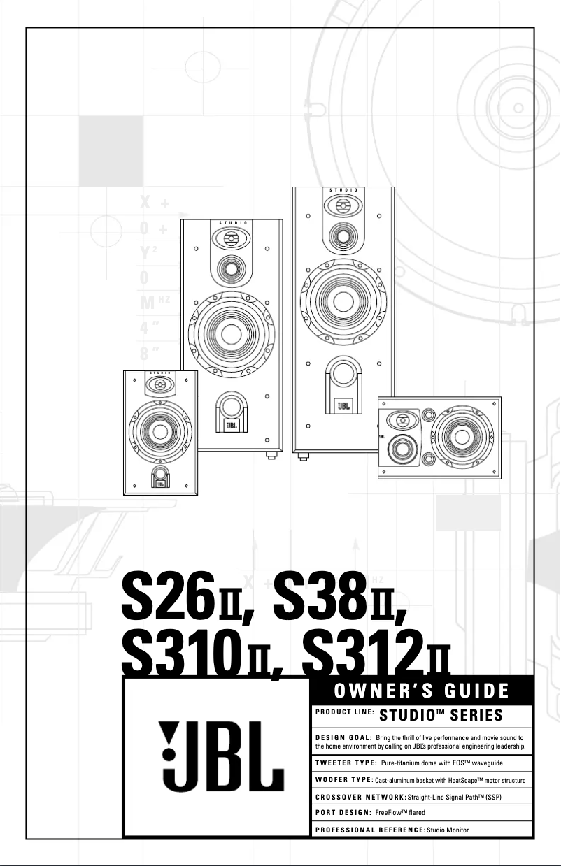 First page image of the manual for Studio S310 II