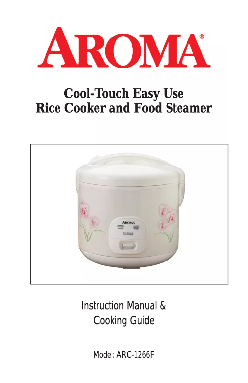 Page 1 of the manual User Manual Aroma ARC-1266F