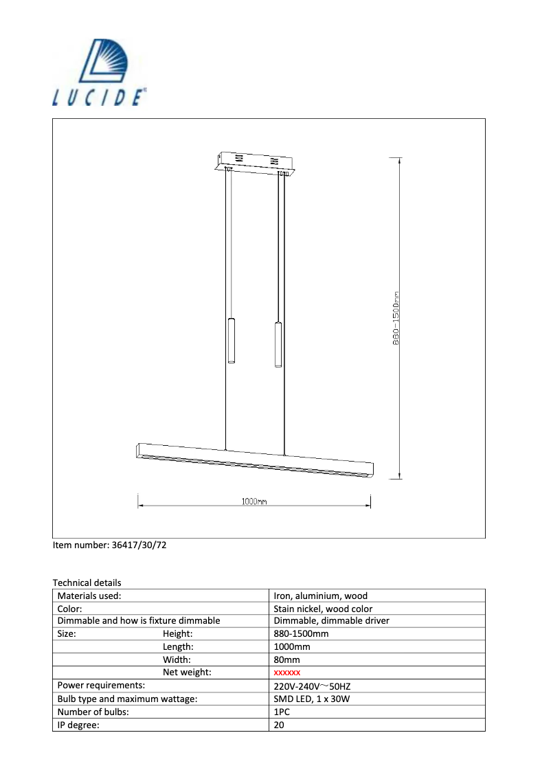 First page image of the manual for Geena