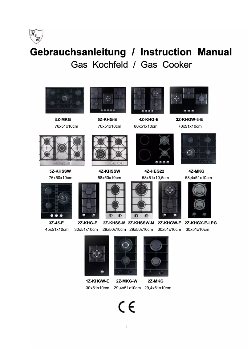 Page 1 of the manual User Manual K&H 3Z-45