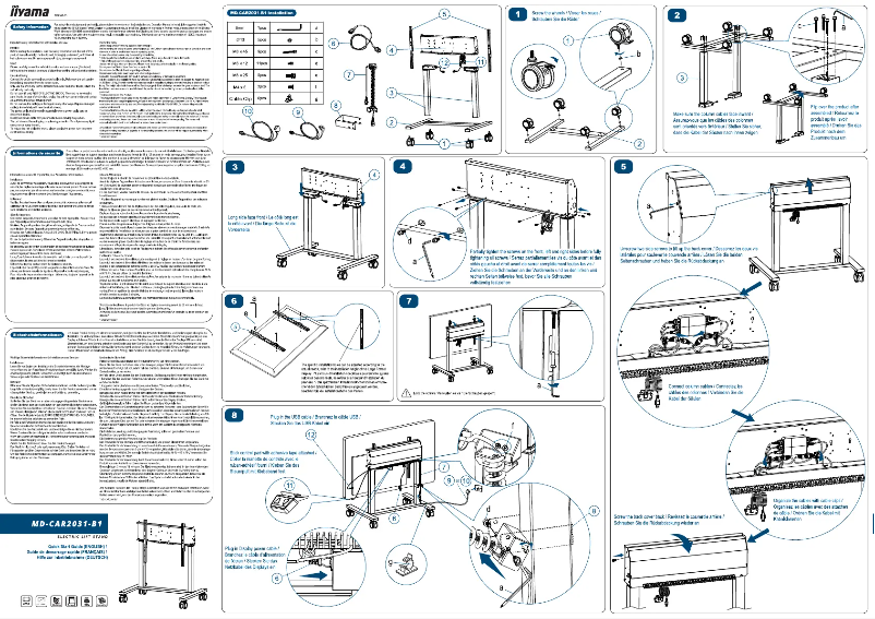 First page image of the manual for MD-CAR2031-B1