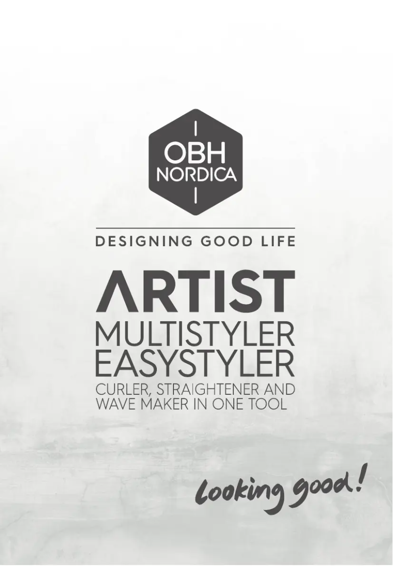 Page 1 of the manual User Manual OBH Nordica Artist Multistyler NF4130N0