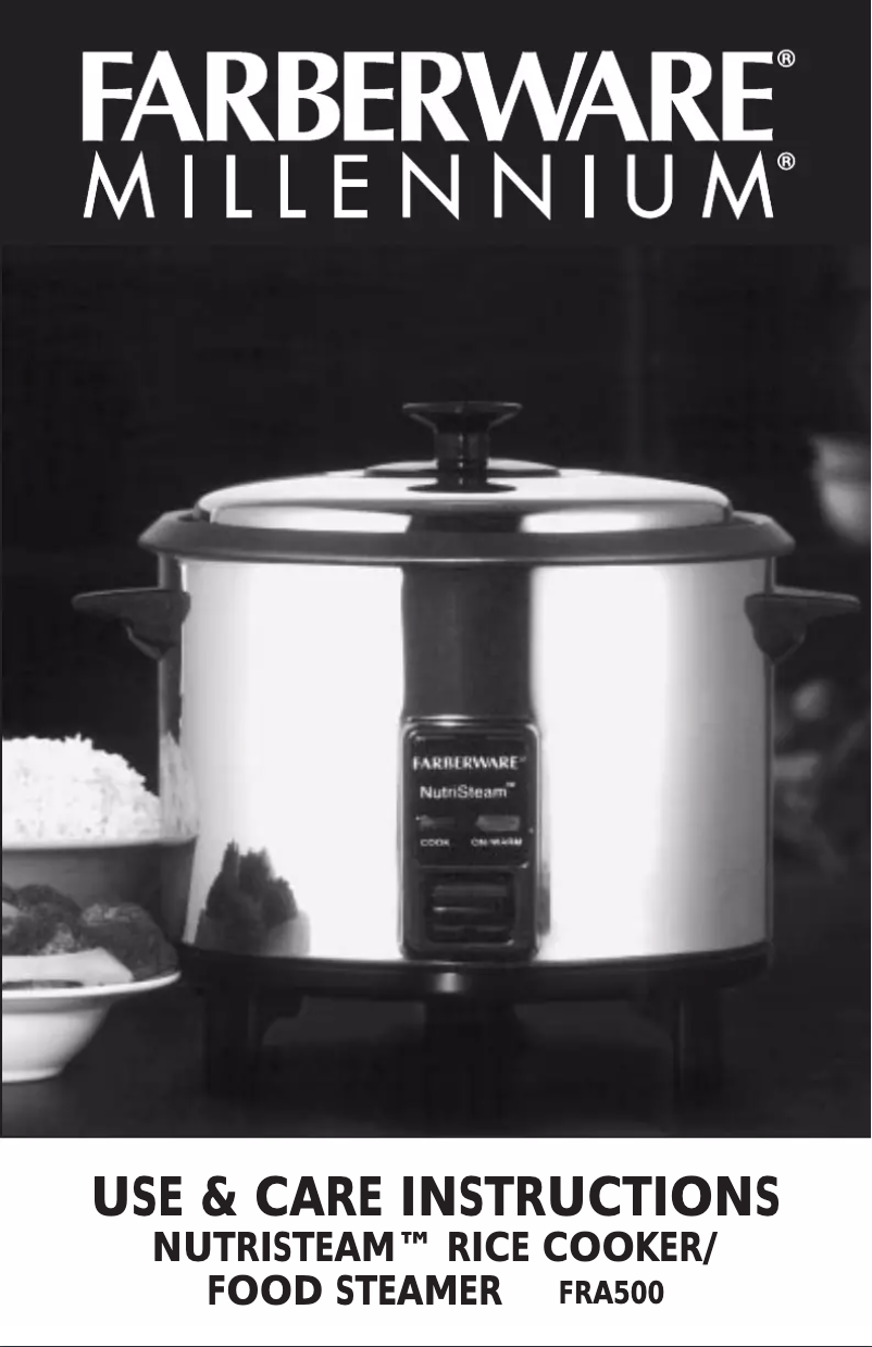 First page image of the manual for FRA500