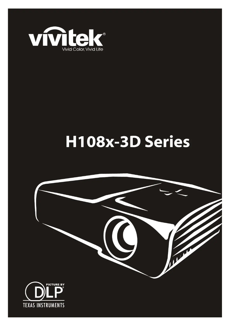 Page 1 de la notice Manuel utilisateur Vivitek H1086-3D