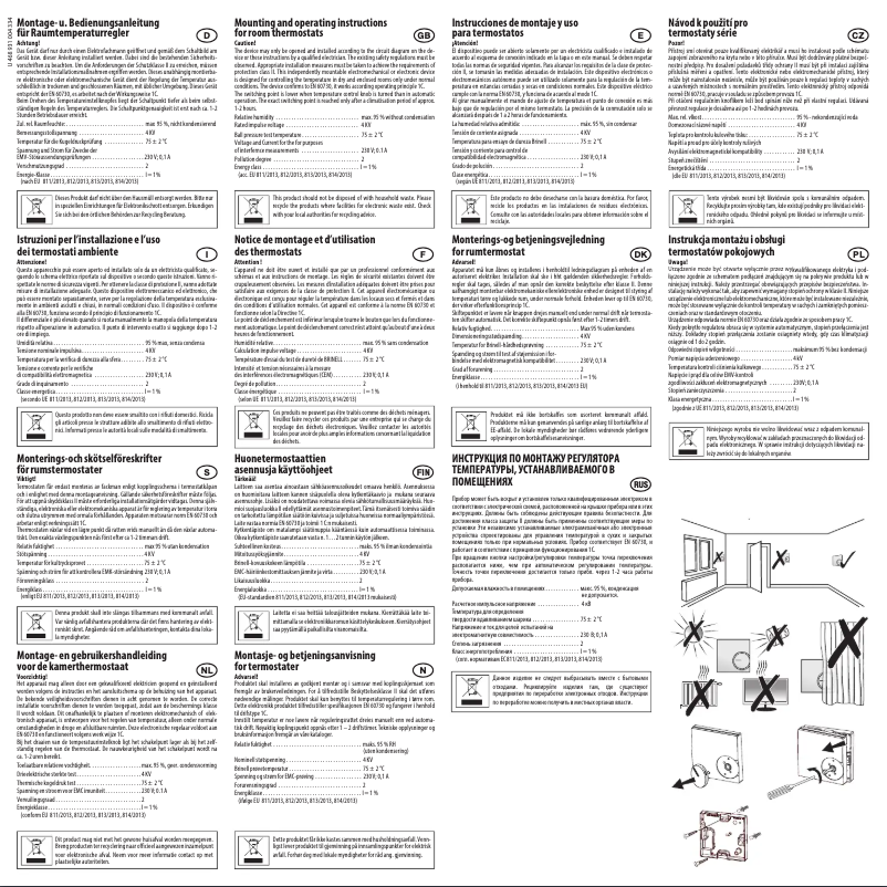 Image de la première page du manuel de l'appareil RTR-S 6721-6