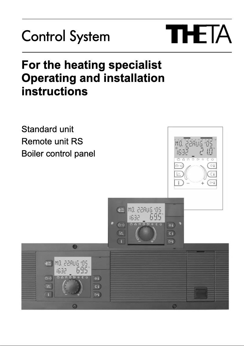 First page image of the manual for Theta+