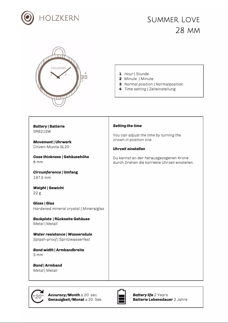 First page image of the manual for Señorita