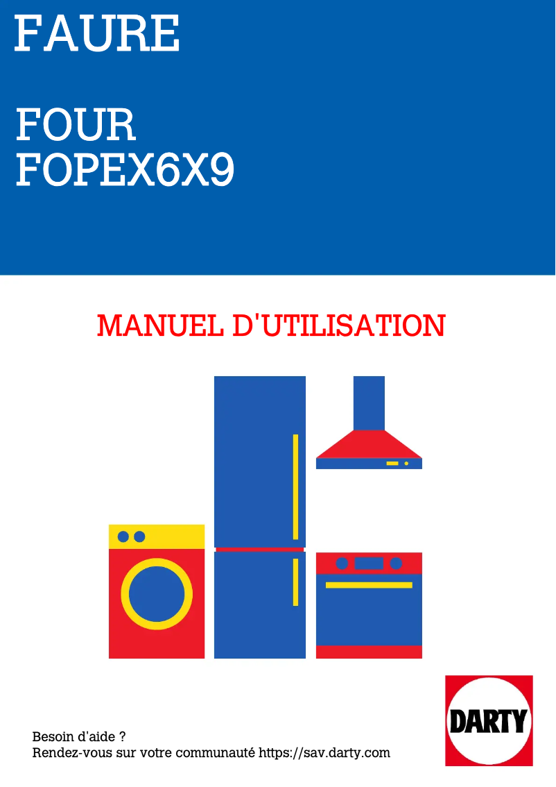 Page 1 of the manual User Manual Faure FOPEX6X9