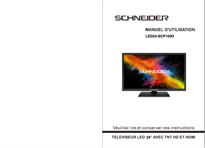 Page 1 of the manual User Manual Schneider LED24-SCP100H