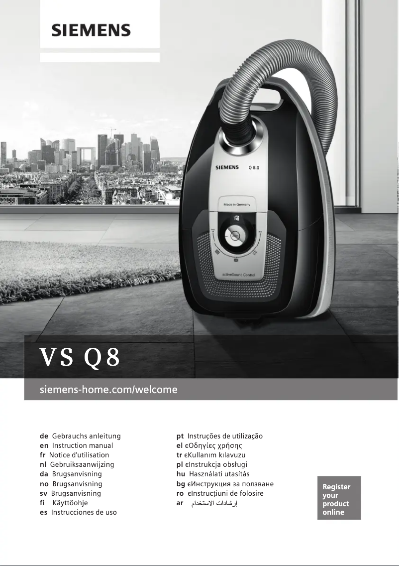 First page image of the manual for VSQ86600