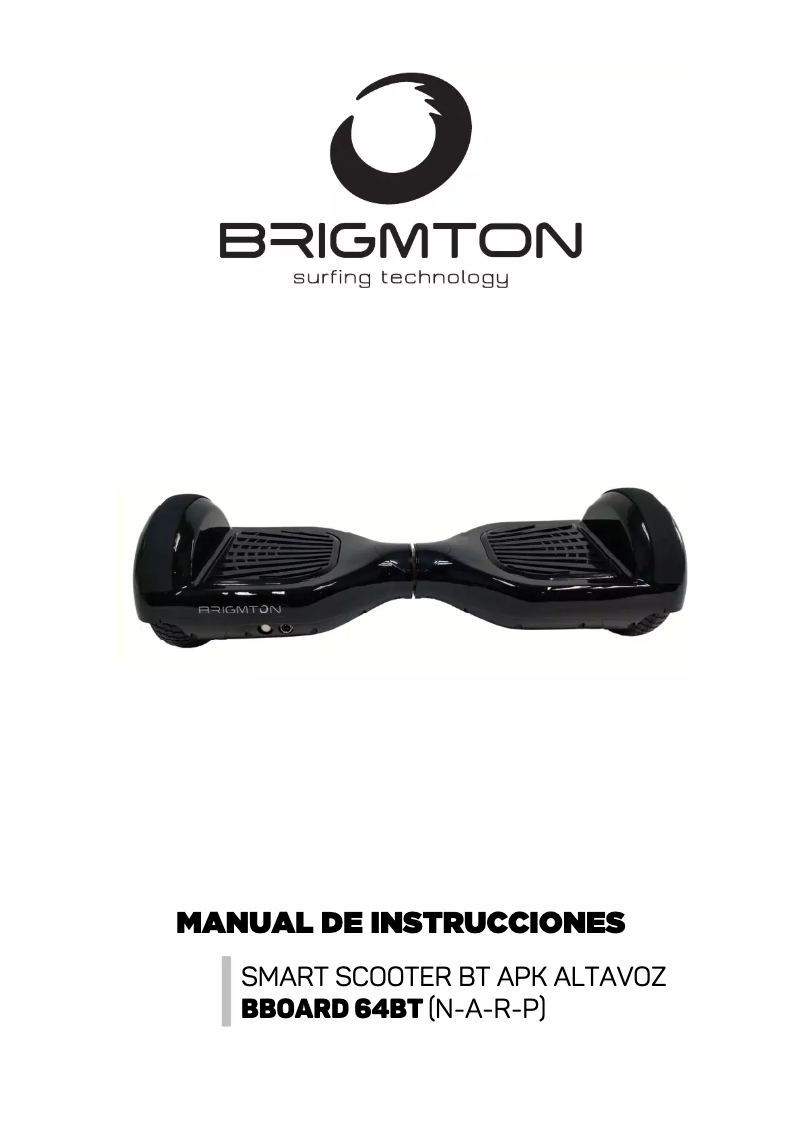 Page 1 of the manual User Manual Brigmton BBOARD-64BT-R