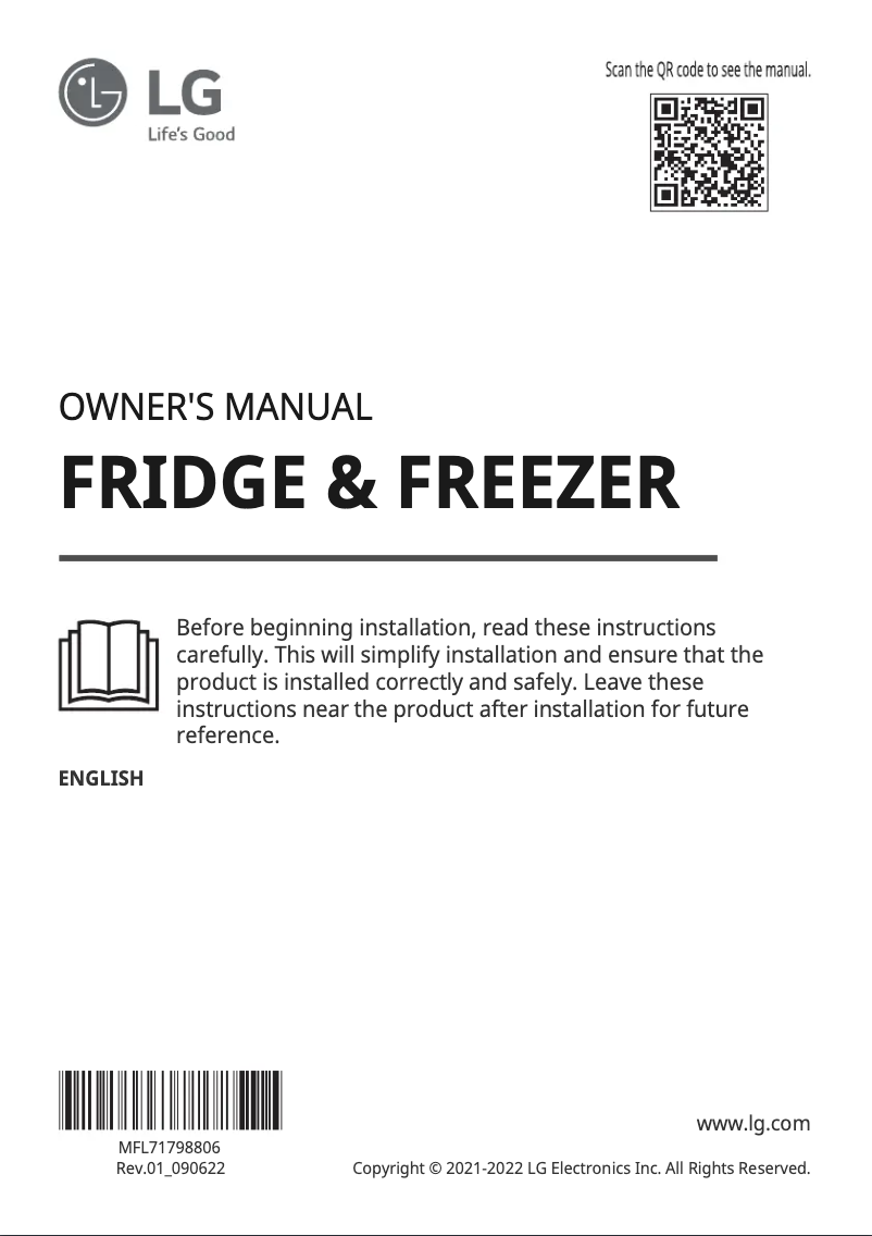 First page image of the manual for GS66WPP