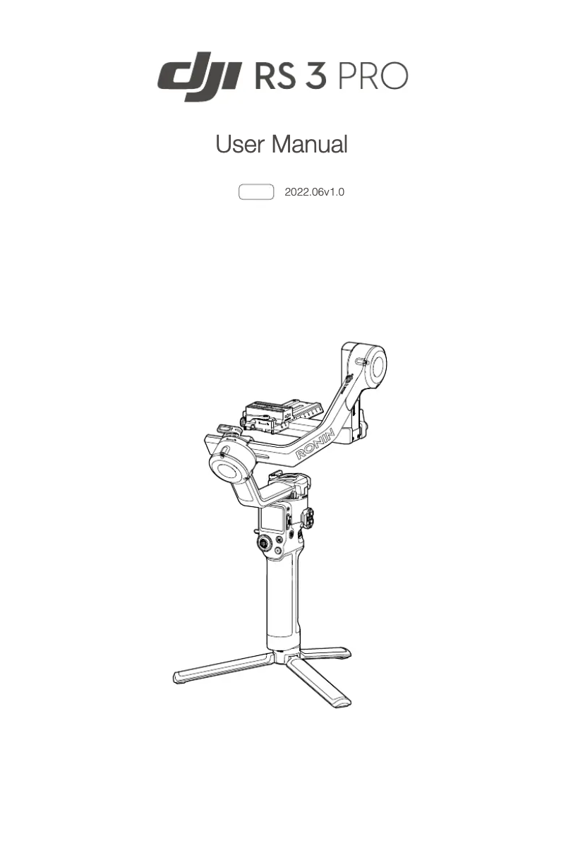 Page 1 of the manual User Manual DJI Ronin RS 3 Pro