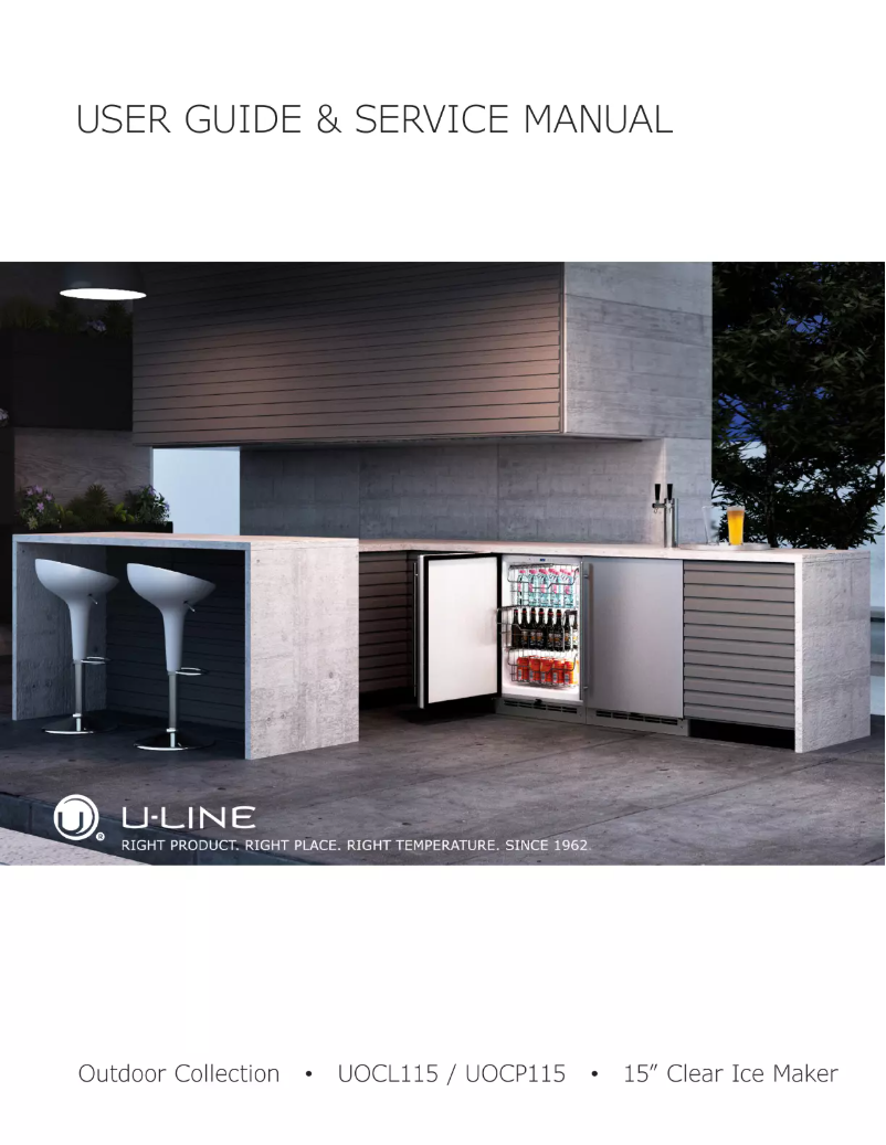 Page 1 of the manual User Manual U-Line UOCL115