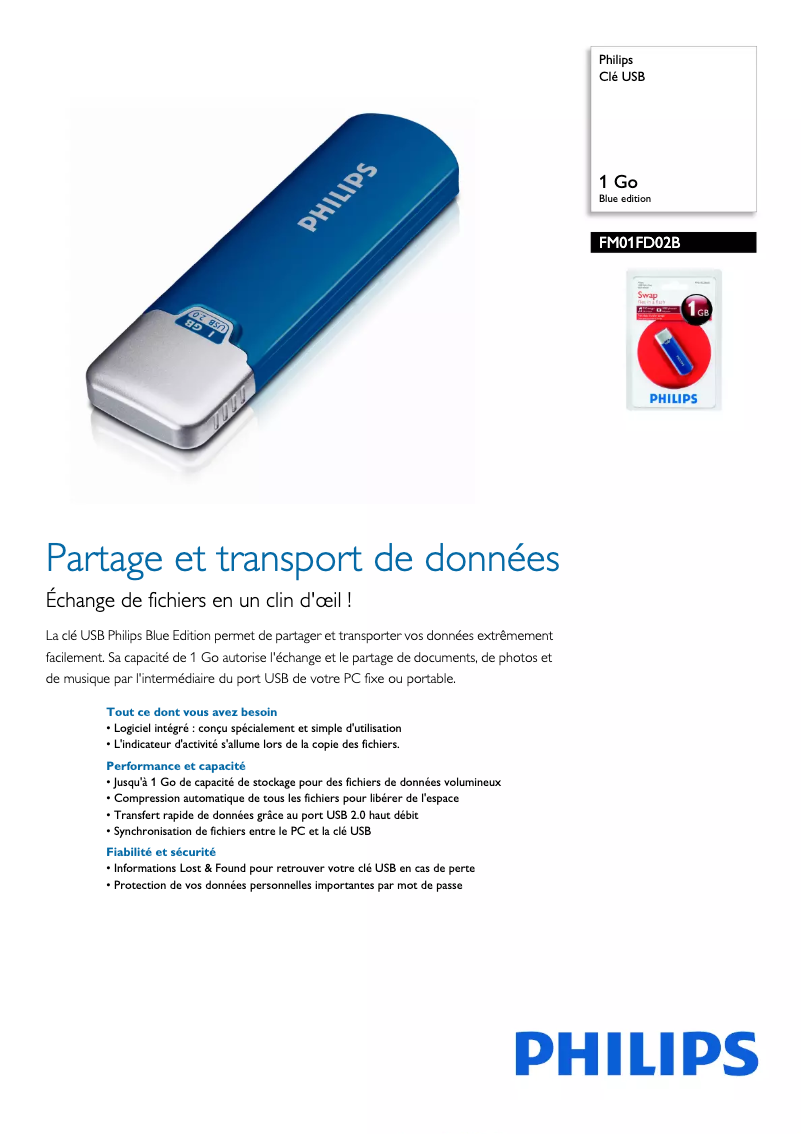 First page image of the manual for FM01FD02B