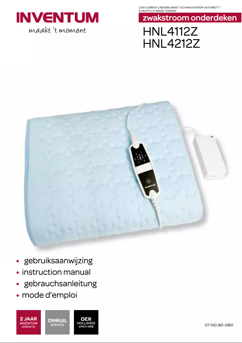 First page image of the manual for HNL4212Z