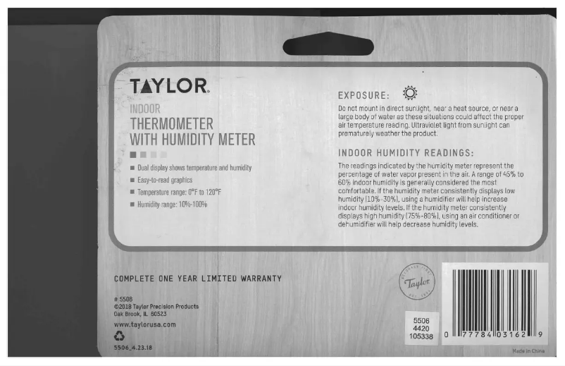 Image de la première page du manuel de l'appareil 5506