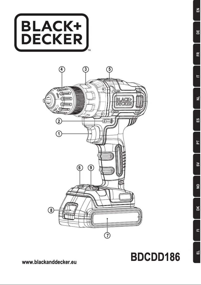 First page image of the manual for BDCDD186BAC