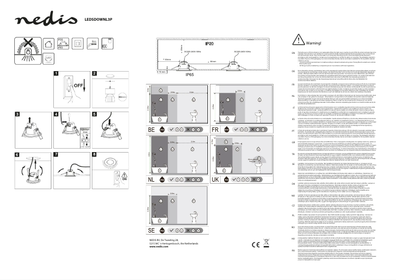 First page image of the manual for LEDSDOWNL3P