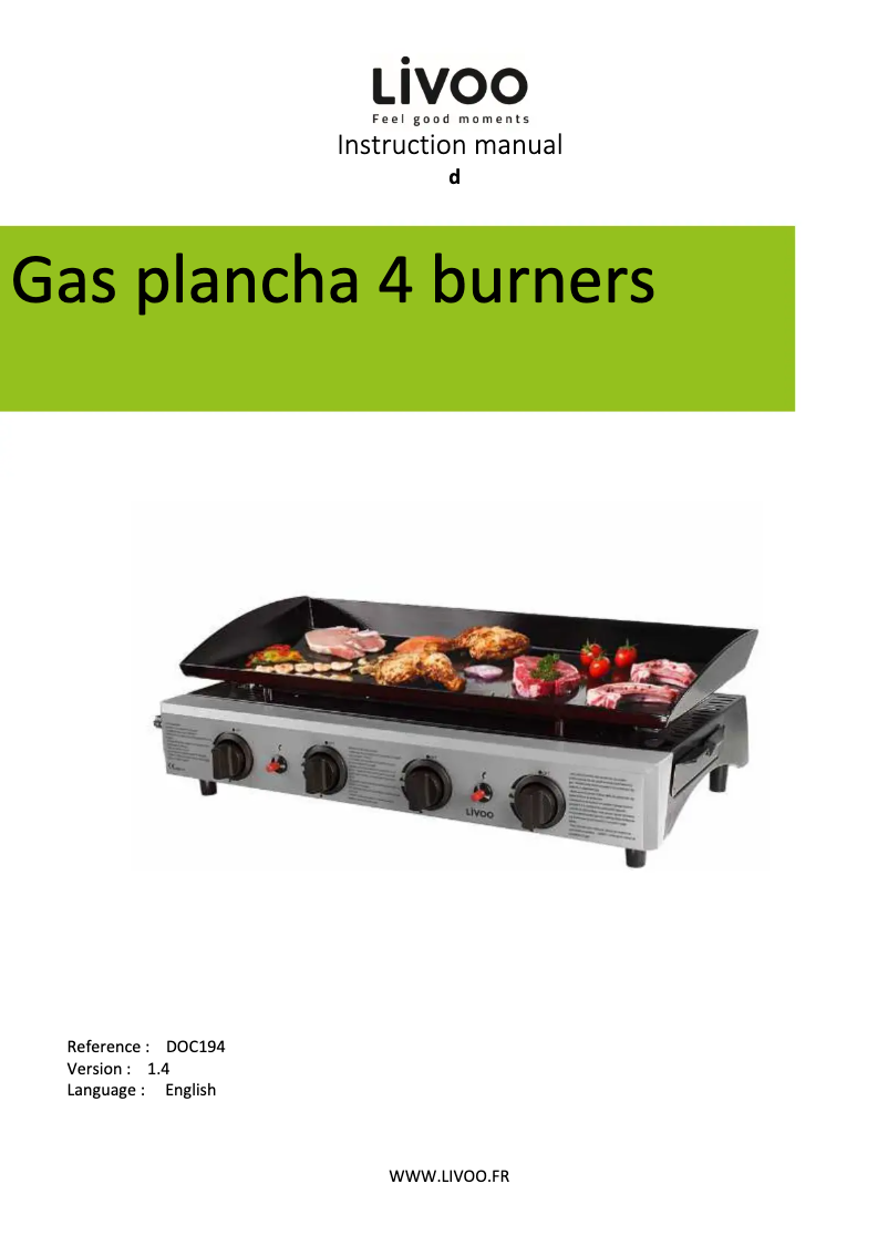 First page image of the manual for DOC194