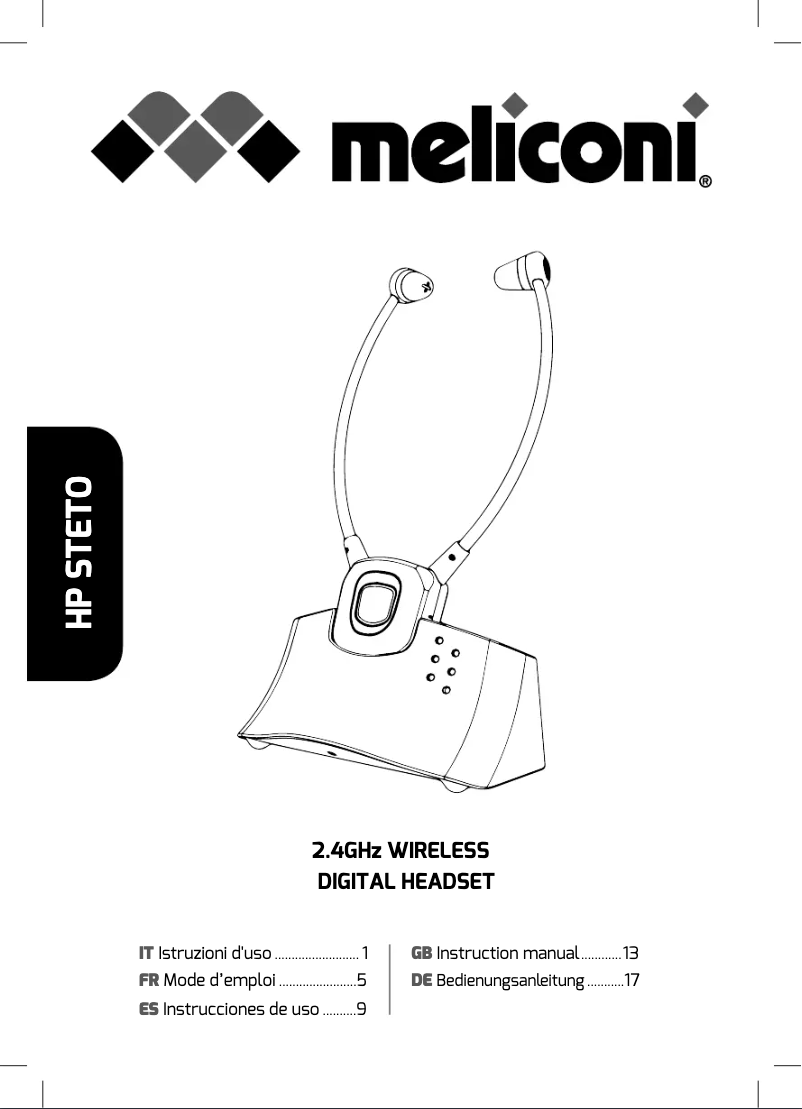 First page image of the manual for HP Steto