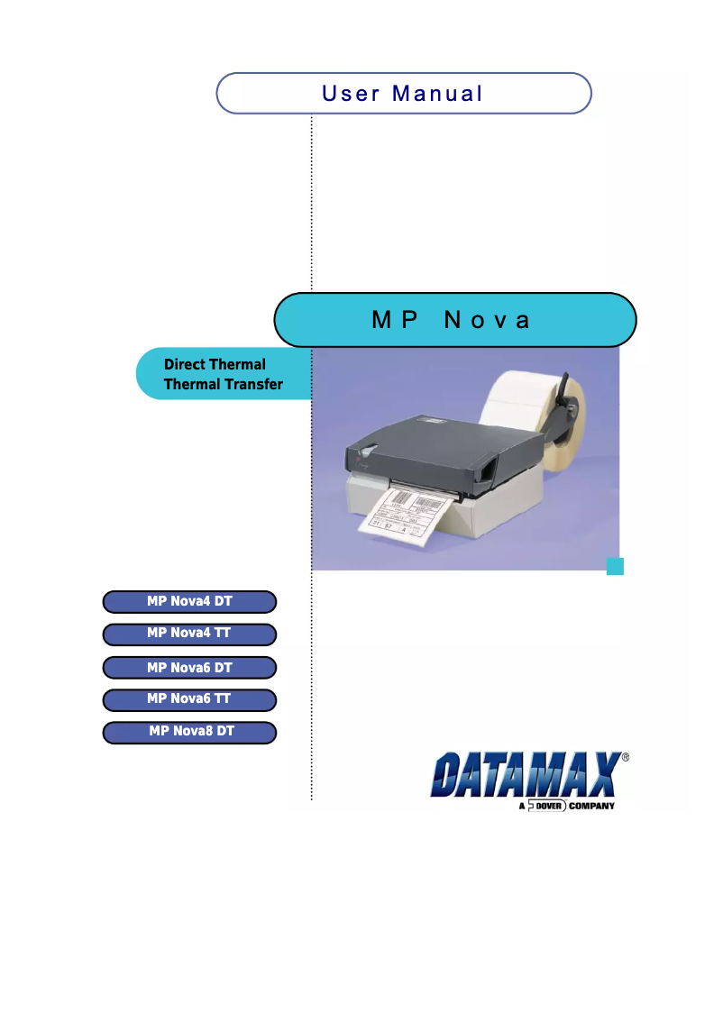 First page image of the manual for Nova4 TT