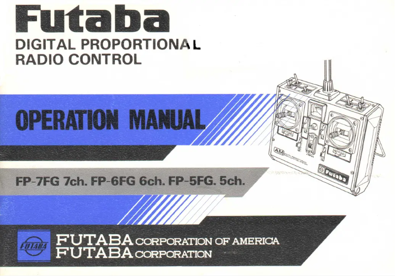 First page image of the manual for FP6FG