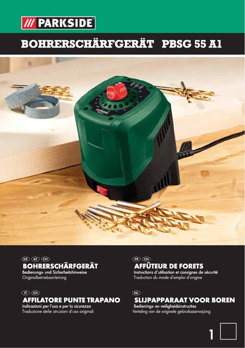 First page image of the manual for PBSG 55 A 1