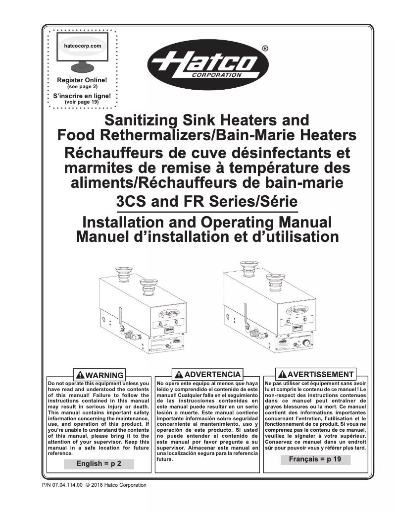 First page image of the manual for FR-6