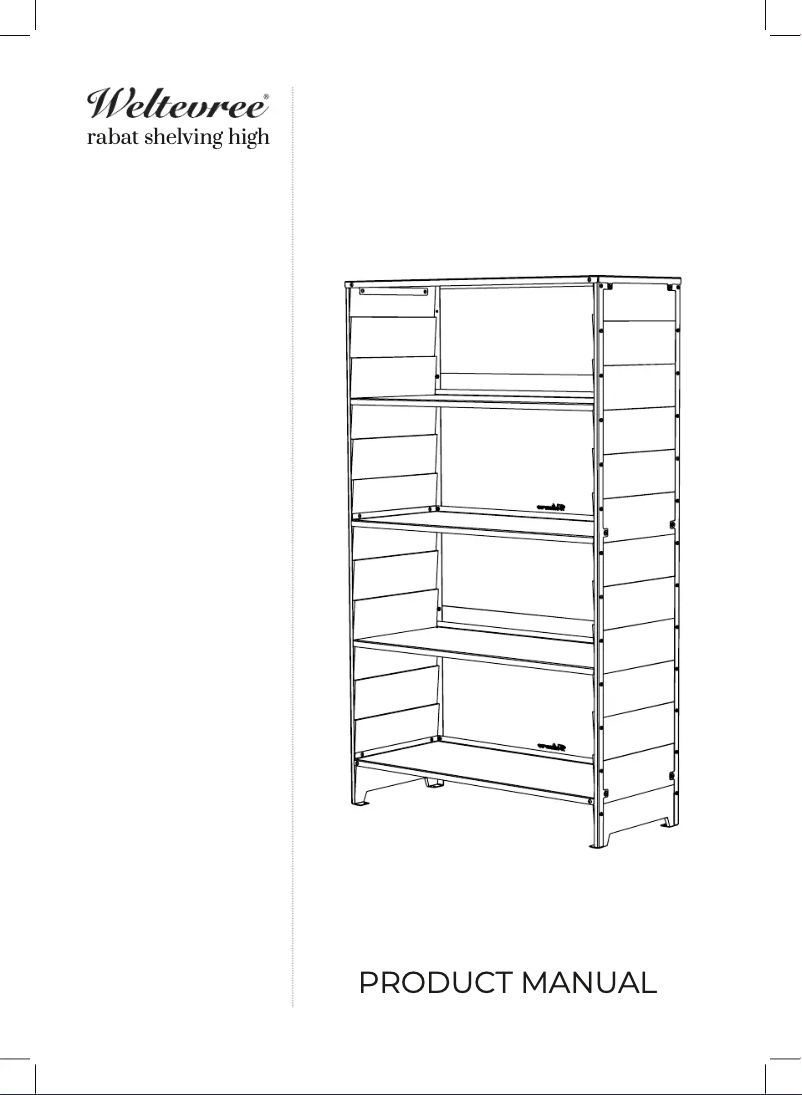 Page 1 de la notice Manuel utilisateur Weltevree Rabat shelving high