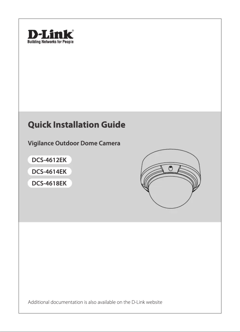 Page 1 of the manual User Manual D-Link DCS-4618EK
